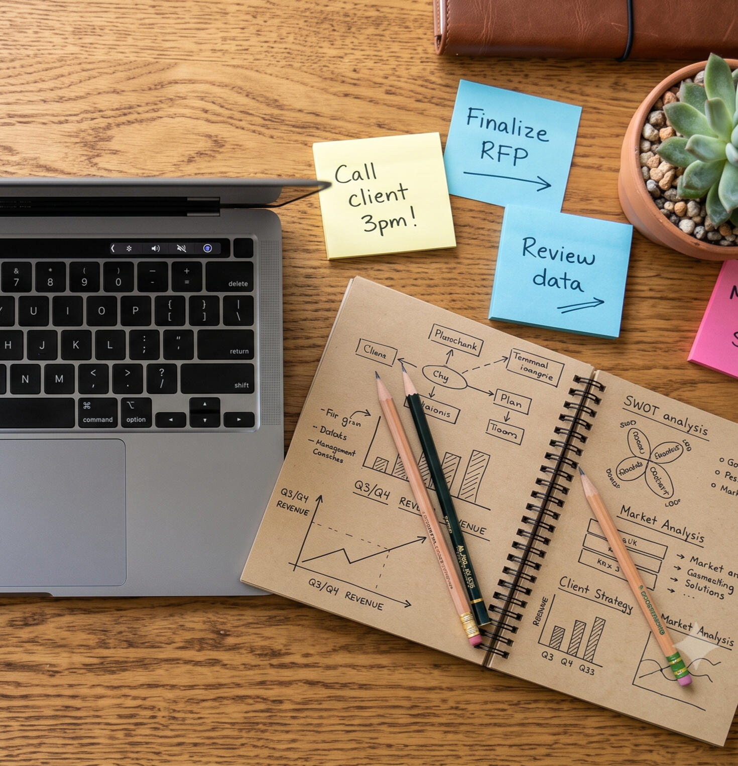Service offerings of HW Tech Consulting HW Tech Consulting is offering 3 services: a strategic tech audit, free tech workshops, and tech advisory